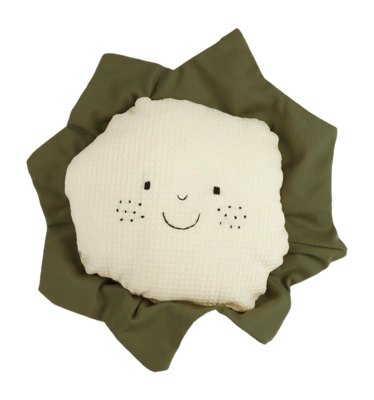 Coussin Décoratif Nobodinoz Organic Garden Cauliflower Cauliflower (28 x 28 cm)