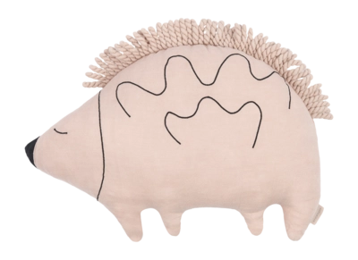Dekokissen Nobodinoz L1N0 Hedgehog Cushion Enzo French Linen Mauve Pink (42 x 32 cm)