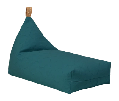 Sitzsack Nobodinoz L1N0 Quilted Long Beanbag Deep Blue
