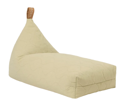 Sitzsack Nobodinoz L1N0 Quilted Long Beanbag Green Tea