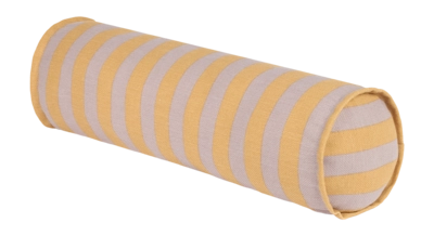 Dekokissen Nobodinoz Vibes Cylinder Cushion 50X18 Lilac Yellow Stripes (50 x 18 cm)
