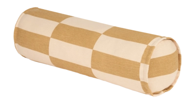 Sierkussen Nobodinoz Vibes Cylinder Cushion 50X18 Mustard And Sand Tiles (50 x 18 cm)