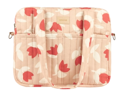 Sac à Langer Nobodinoz Waterproof Hyde Park Red Tulips