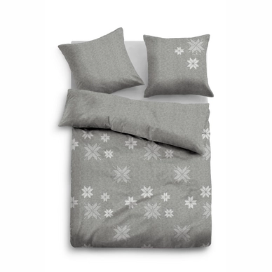 Bettwäsche Tom Tailor Snowflakes Grey Baumwolle