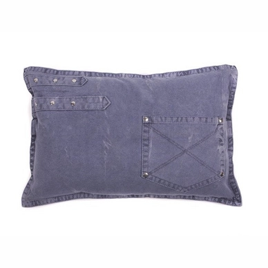 Rugkussen In The Mood Canvas Indigo