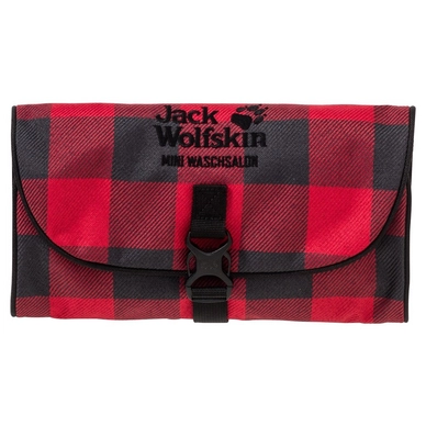 Toilettas Jack Wolfskin Mini Waschsalon Red Lumber Check