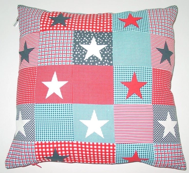 Sierkussen Starquilt Rood