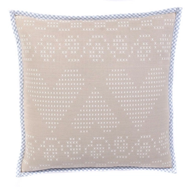 Sierkussen Crossheart Blauw