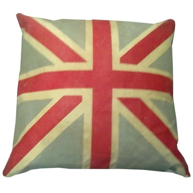 Sierkussen Vintage Vlag Rood