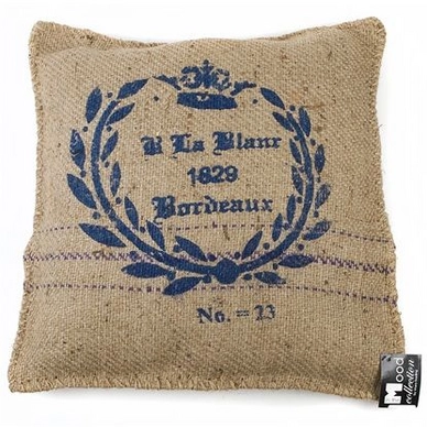 Coussin Décoratif In The Mood Vintage 1829 Bleu Jute