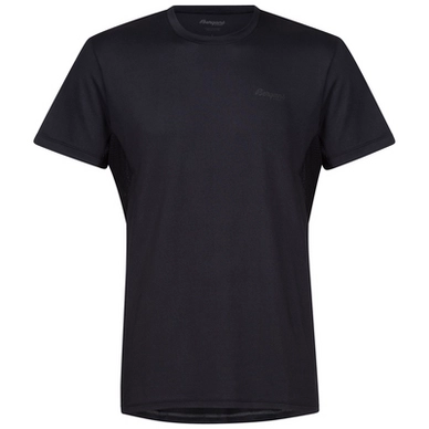 T-Shirt Bergans Floyen Black Solid Charcoal Herren