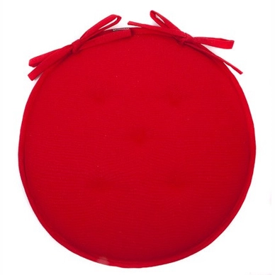 Galette de Chaise In The Mood Tivoli Rond Rouge (40 cm)
