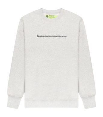 Crewneck New Amsterdam Surf Association Men Level Ash Grey