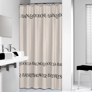 Rideau de douche Sealskin Bath & Shower Polyester Ecru (180 x 200 cm)