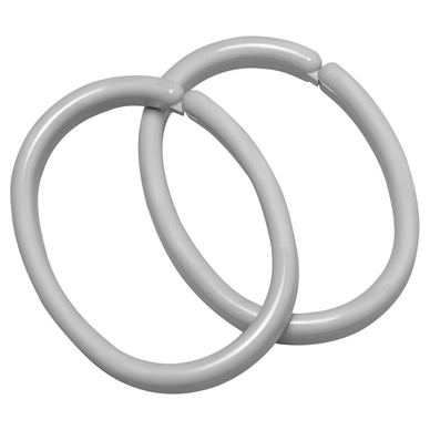 Douchegordijnring Sealskin Clips Grijs (12-Delig)