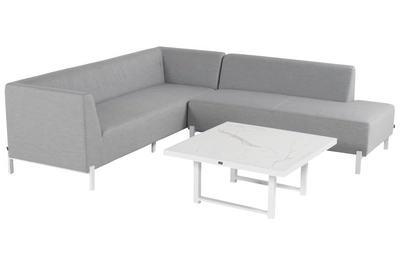 Loungeset Hartman Dion Corner Sofa Set White Light Grey