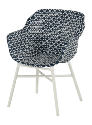 Tuinstoel Hartman Delphine Blue Royal White
