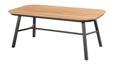 Tuintafel Hartman TUBB Teak Dining Table Black 185 x 100 cm