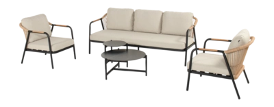 Loungeset Hartman Nice 2x Lounge Chair + 3-Zits + 2x Coffee Table