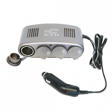 Aanstekerdoos Carpoint 4-weg Premium 12V 10A