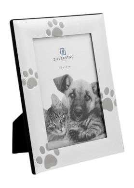 Photo Frame Zilverstad Pet Paws Silver-Plated Lacquered 10x15 cm