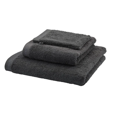 Handdoek Aquanova Sava Dark Grey (Set van 3)