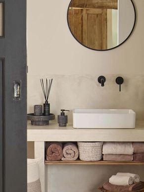 London towels birch-nougat-camel - Porto accessories black