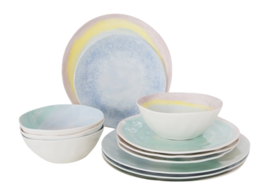 Servies Bo-Camp Pastel Collection Barfleur (12-Delig)