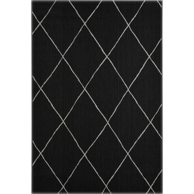 Buitenkleed Garden Impressions Diamonds Zwart 120x170 cm