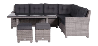 Loungediningset Garden Impressions Blue Bird Organic Grey (5-Delig)