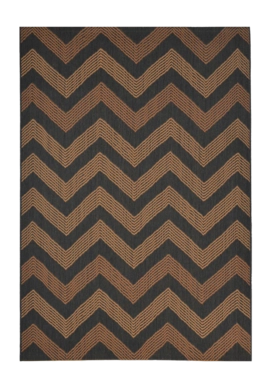 Tapis d'Extérieur Garden Impressions Indiana Brown Antracite 120x170 cm