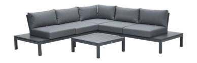 Loungeset Garden Impressions Annabella Carbon Black Mystic Grey (4-Delig)