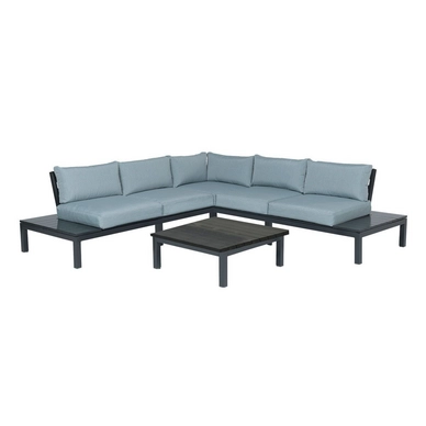 Loungeset Garden Impressions Annabella Carbon Black Mint Grey (4-Delig)