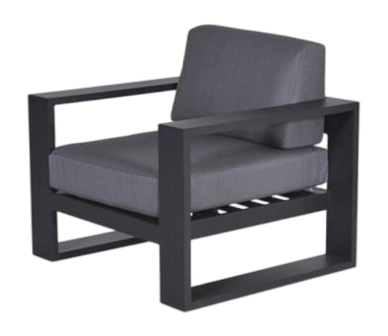 Loungestoel Garden Impressions Cube Carbon Black