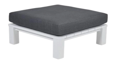 Loungetafel Garden Impressions Cube Mat Wit 100x100 cm