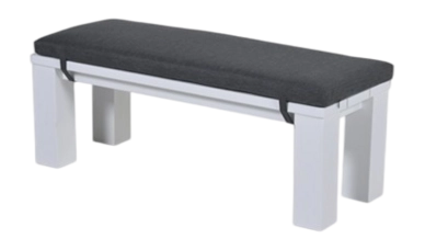 Loungebank Garden Impressions Cube Mat Wit 115 cm