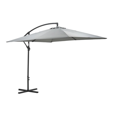 Zweefparasol Garden Impressions Corfu Carbon Black Light Grey 250x250 cm