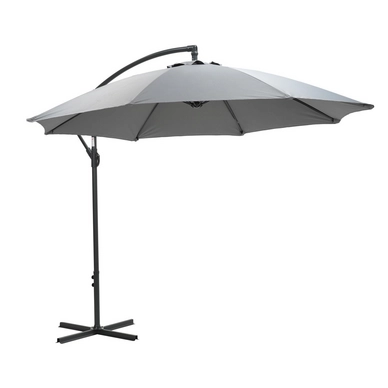 Zweefparasol Garden Impressions Athene Licht Grijs 300 cm