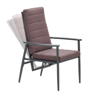 Loungestoel Garden Impressions Biola Carbon Black Copper
