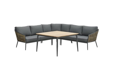 Loungediningset Garden Impressions Bali Carbon Black