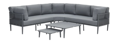 Loungeset Garden Impressions Nina Carbon Black (5-Delig)