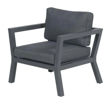 Loungestoel Garden Impressions Colorado Carbon Black Reflex black