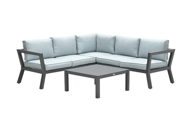 Loungeset Garden Impressions Colorado Carbon Black Mint grey (3-Delig)