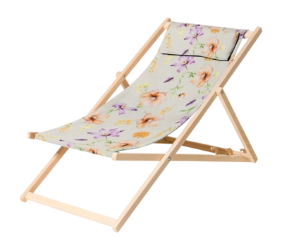 Houten Strandstoel Madison Florina Lila (120 x 55 cm)