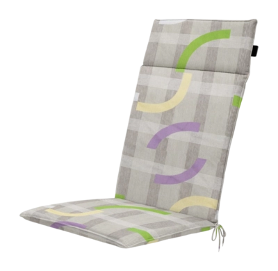 Sitzauflage Madison Universal Tess Grey Hohe Rückenlehne (120 x 50 cm)
