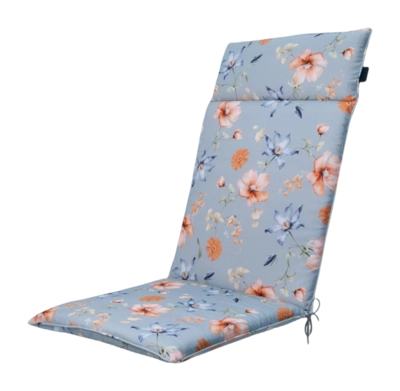 Sitzauflage Madison Universal Florina Blue Hohe Rückenlehne (120 x 50 cm)