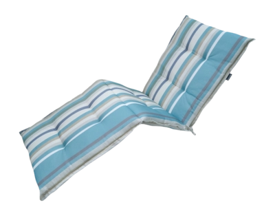 Coussin Bain de Soleil Madison Righe Azure (200 x 65 cm)