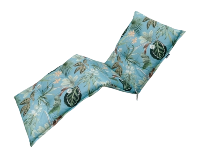 Coussin Bain de Soleil Madison Grasse Aqua Finition Naturelle Extérieur (200 x 65 cm)