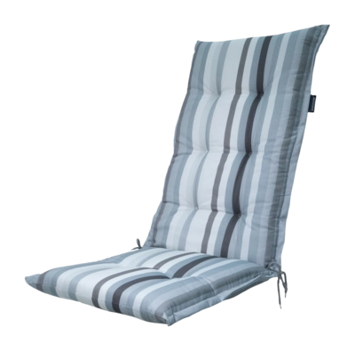 Coussin de Chaise de Jardin Madison Righe Grey (Dossier Haut 123 x 50 cm)