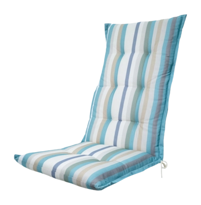 Tuinstoelkussen Madison Righe Azure Hoge Rug (123 x 50 cm)